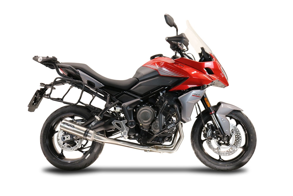 GPR exhaust compatible with  Triumph Tiger Sport 660 2022-2024, M3 Inox , Full system exhaust, including removable db killer 