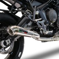 GPR exhaust compatible with  Triumph Tiger Sport 660 2022-2024, Powercone Evo, Full system exhaust, including removable db killer 