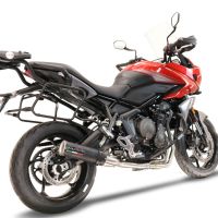 GPR exhaust compatible with  Triumph Tiger Sport 660 2022-2024, M3 Black Titanium, Full system exhaust, including removable db killer 