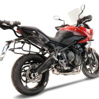 GPR exhaust compatible with  Triumph Tiger Sport 660 2022-2024, Deeptone Inox, Full system exhaust, including removable db killer 