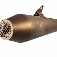 Exhaust compatible with Suzuki SV650 SV650S 1999-2002, Ultracone Bronze Cafè Racer, Universal silencer, including removable db killer, without link pipe 