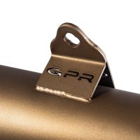 Exhaust compatible with Bmw R65 1985-1992, Ultracone Bronze Cafè Racer, Universal silencer, including removable db killer, without link pipe 