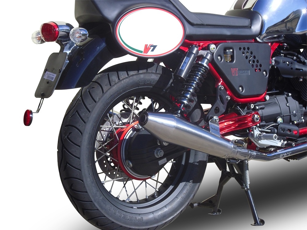 GPR exhaust compatible with  Moto Guzzi Nevada 750 2008-2014, Vintacone , Dual slip-on including removable db killers and link pipes 