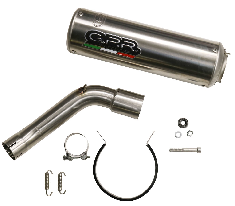 GPR exhaust compatible with  Kawasaki Versys 1000 2021-2023, M3 Poppy , Slip-on exhaust including removable db killer and link pipe 