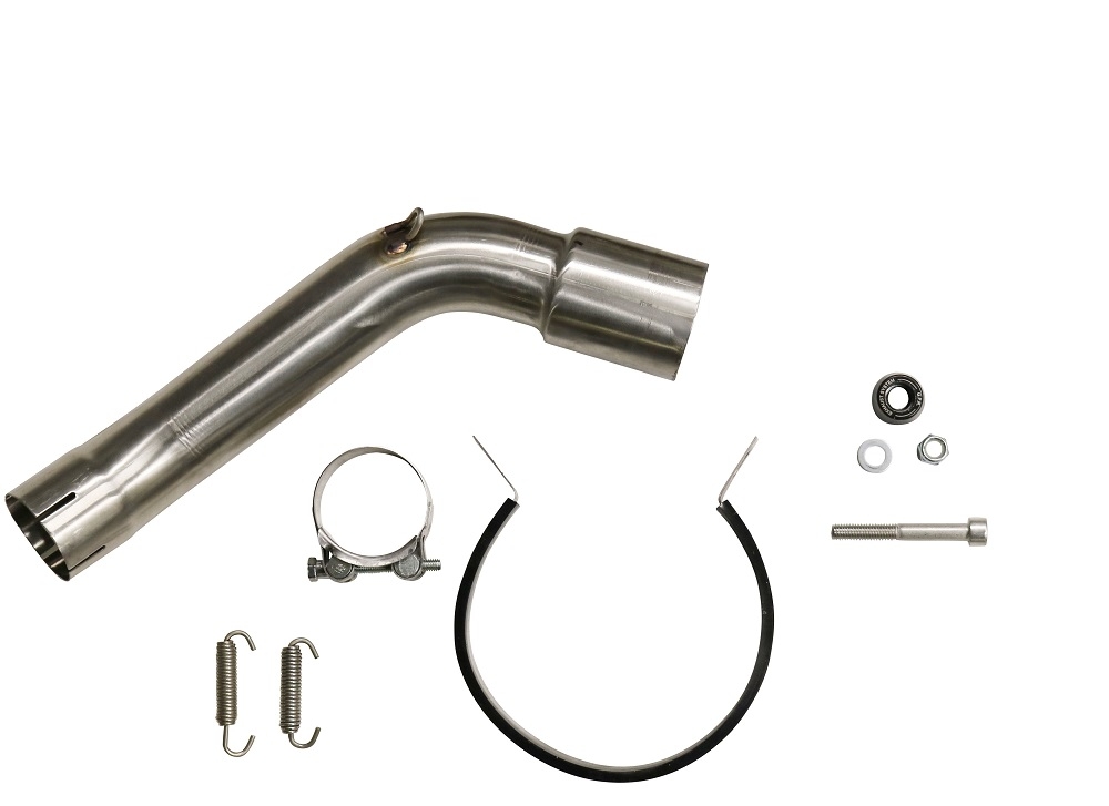 GPR exhaust compatible with  Kawasaki Versys 1000 2019-2020, GP Evo4 Titanium, Slip-on exhaust including removable db killer and link pipe 