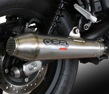 GPR exhaust compatible with  Zontes 350 X1 2022-2024, Ultracone, Full system exhaust, including removable db killer 