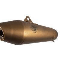 Exhaust compatible with Bmw R90 1973-1976, Vintavoge Bronze Cafè Racer, Universal silencer, including removable db killer, without link pipe 