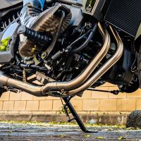 Exhaust system compatible with Kawasaki Vulcan 650 S 2015-2023, Ultracone, Homologated legal full system exhaust, including removable db killer and catalyst 