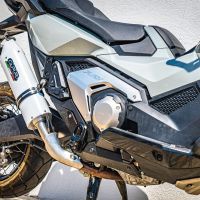 GPR exhaust compatible with  Honda X-Adv 750 2016-2020, Albus Evo4, Slip-on exhaust including removable db killer and link pipe 