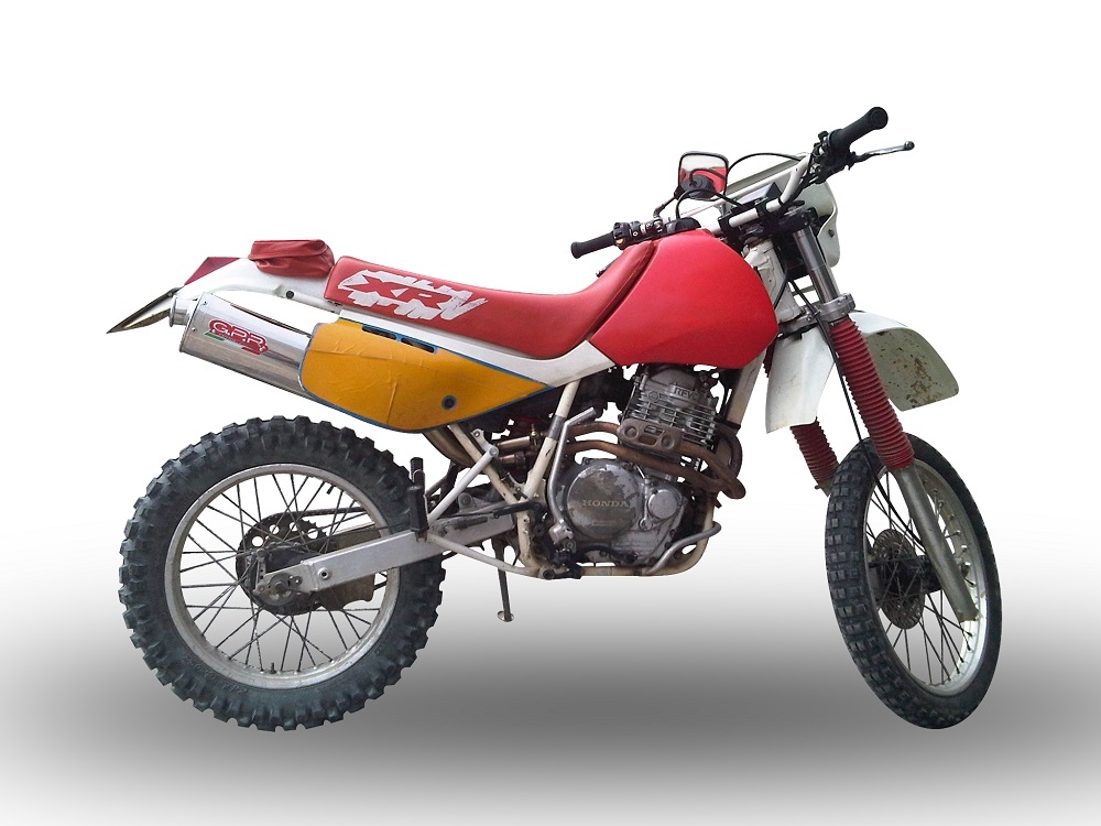 GPR exhaust compatible with  Honda XR600R 1991-1999, Trioval, Slip-on exhaust including removable db killer and link pipe 