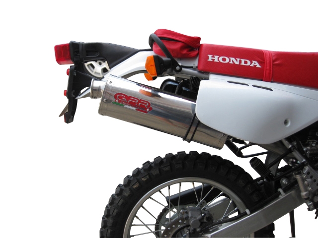 GPR exhaust compatible with  Honda XR650L 1993-2024, Trioval, Slip-on exhaust including link pipe and removable db killer 