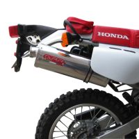 GPR exhaust compatible with  Honda XR650L 1993-2024, Trioval, Slip-on exhaust including link pipe and removable db killer 