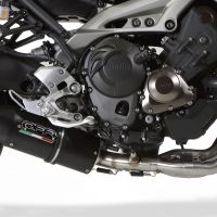 GPR exhaust compatible with  Yamaha FZ-09 2014-2020, Furore Nero, Full system exhaust, including removable db killer 