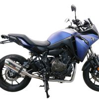 GPR exhaust compatible with  Yamaha Tracer 700 GT 2019-2020, Satinox , Full system exhaust, including removable db killer 