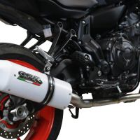 Exhaust system compatible with Yamaha Xsr 700 2021-2024, Albus Evo4, Homologated legal full system exhaust, including removable db killer and catalyst 