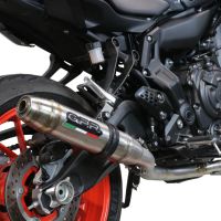 GPR exhaust compatible with  Yamaha XSR700 2021-2024, Deeptone Inox, Full system exhaust, including removable db killer 