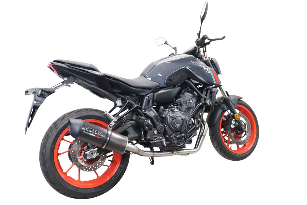 GPR exhaust compatible with  Yamaha XSR700 2021-2024, Furore Evo4 Poppy, Full system exhaust, including removable db killer 