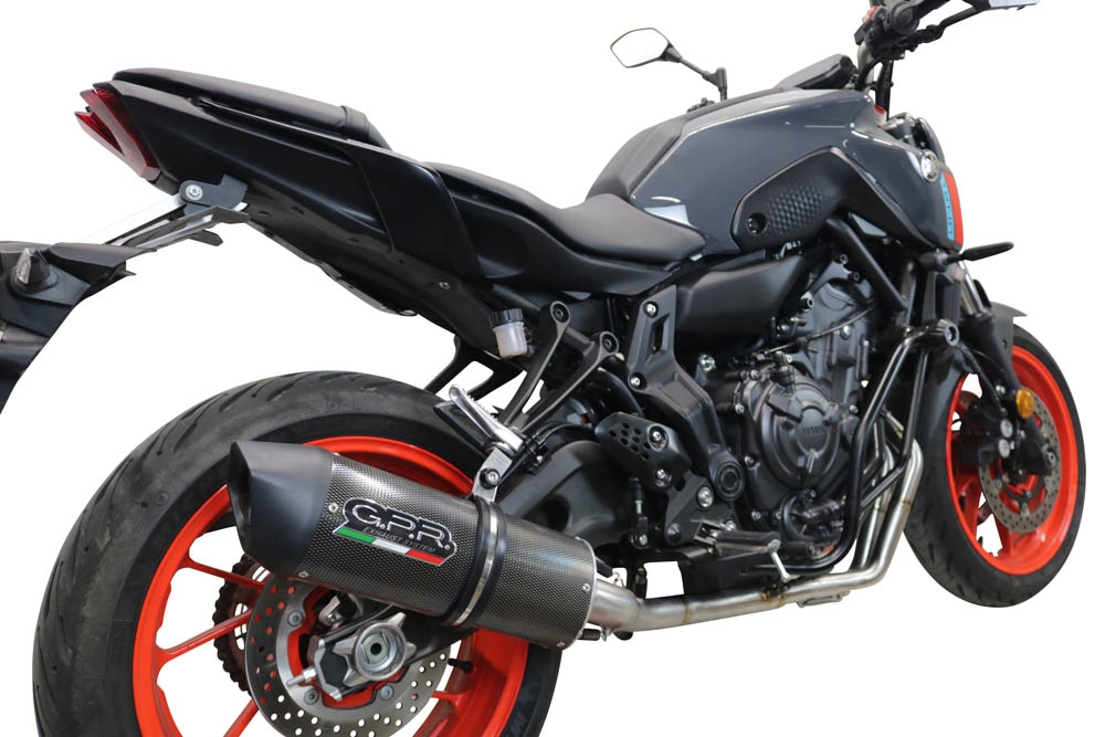 GPR exhaust compatible with  Yamaha XSR700 2021-2024, Furore Evo4 Poppy, Full system exhaust, including removable db killer 