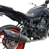 GPR exhaust compatible with  Yamaha XSR700 2021-2024, Furore Evo4 Poppy, Full system exhaust, including removable db killer 