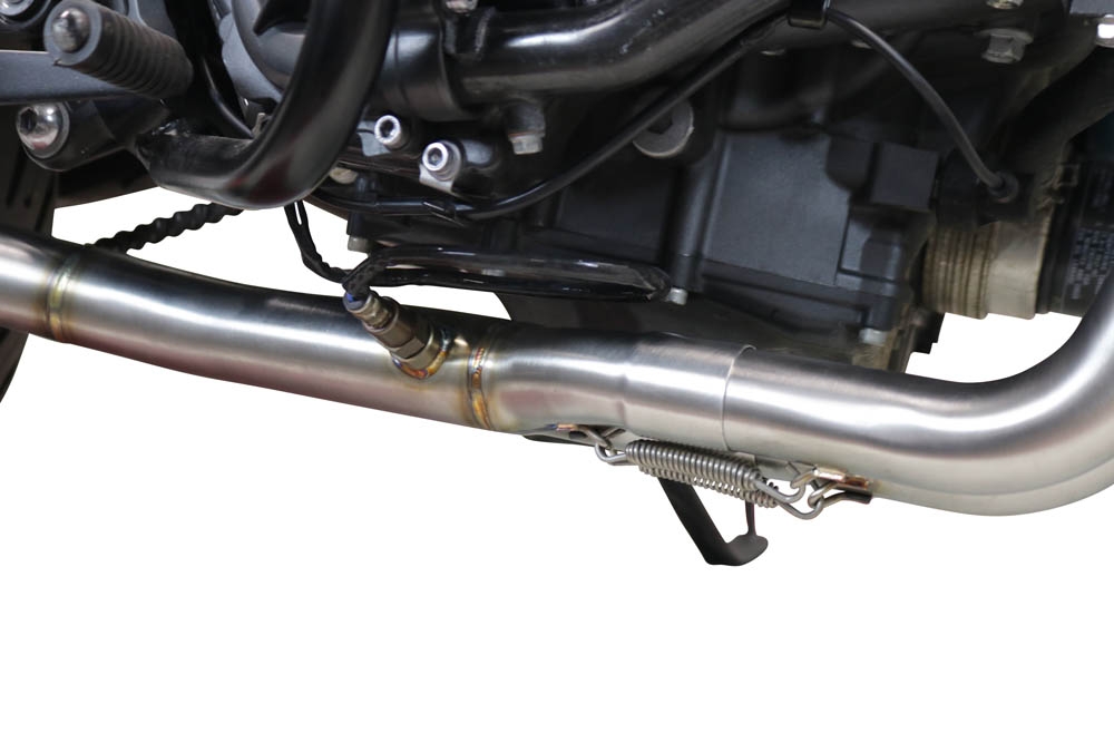 GPR exhaust compatible with  Yamaha XSR700 2021-2024, Albus Ceramic, Full system exhaust, including removable db killer 