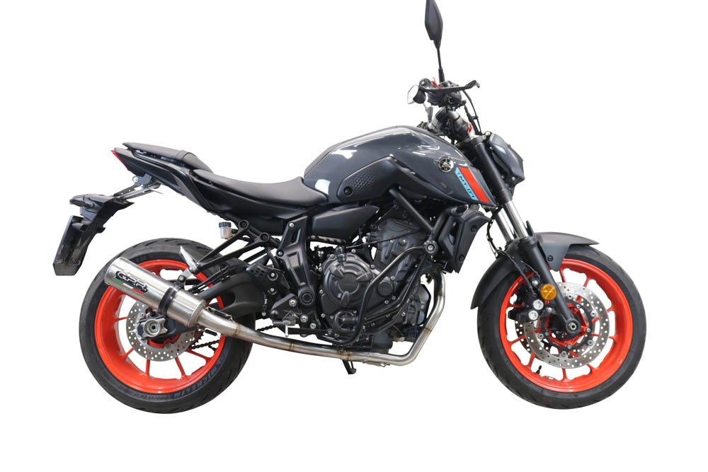 GPR exhaust compatible with  Yamaha XSR700 2021-2024, M3 Inox , Full system exhaust, including removable db killer 