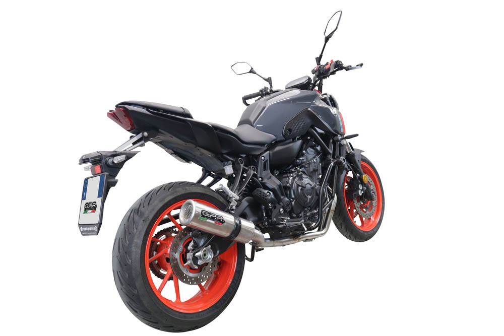 GPR exhaust compatible with  Yamaha XSR700 2021-2024, M3 Inox , Full system exhaust, including removable db killer 