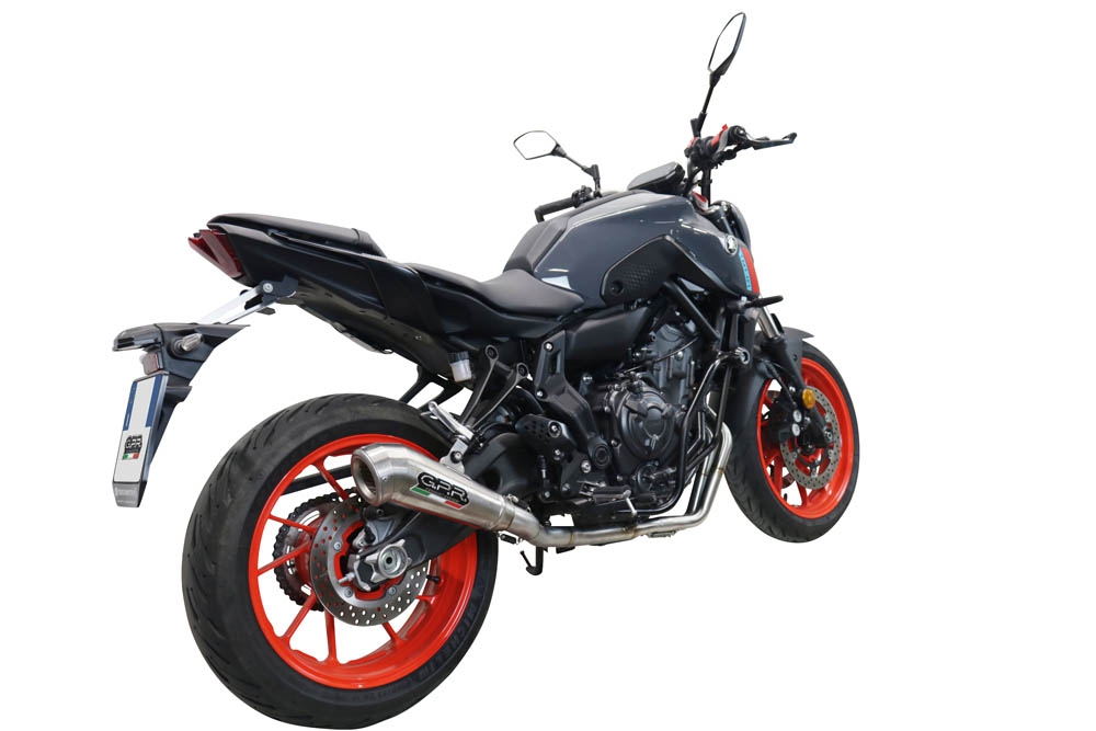 GPR exhaust compatible with  Yamaha XSR700 2021-2024, Powercone Evo, Full system exhaust, including removable db killer 