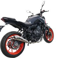 GPR exhaust compatible with  Yamaha XSR700 2021-2024, Powercone Evo, Full system exhaust, including removable db killer 