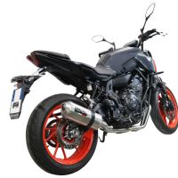 GPR exhaust compatible with  Yamaha XSR700 2021-2024, Satinox , Full system exhaust, including removable db killer 