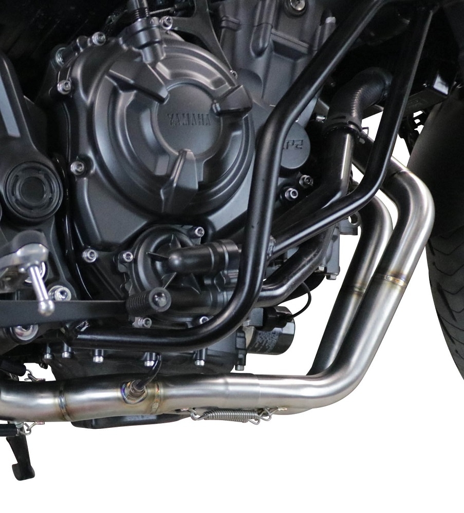 Exhaust system compatible with Yamaha Xsr 700 2021-2024, Albus Evo4, Homologated legal full system exhaust, including removable db killer and catalyst 