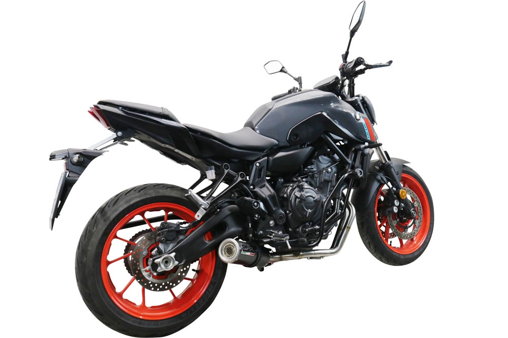 GPR exhaust compatible with  Yamaha FZ-7 MT07 2021-2024, M3 Poppy , Full system exhaust, including removable db killer 