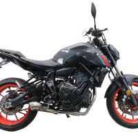 GPR exhaust compatible with  Yamaha FZ-7 MT07 2021-2024, Powercone Evo, Full system exhaust, including removable db killer 