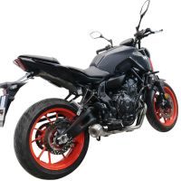 GPR exhaust compatible with  Yamaha FZ-7 MT07 2021-2024, Powercone Evo, Full system exhaust, including removable db killer 