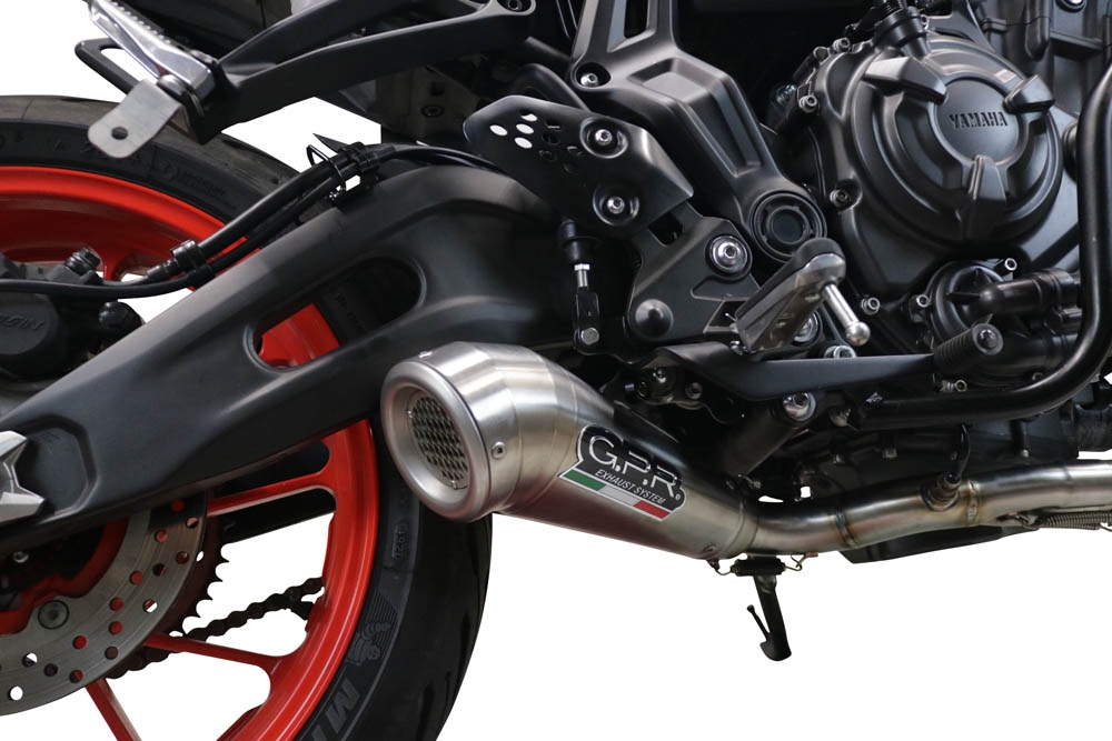 GPR exhaust compatible with  Yamaha XSR700 2021-2024, Powercone Evo, Full system exhaust, including removable db killer 