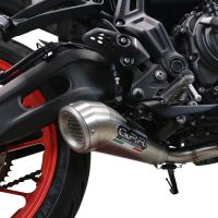 GPR exhaust compatible with  Yamaha XSR700 2021-2024, Powercone Evo, Full system exhaust, including removable db killer 