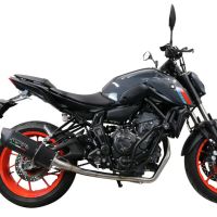 GPR exhaust compatible with  Yamaha XSR700 2021-2024, Furore Evo4 Poppy, Full system exhaust, including removable db killer 