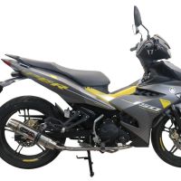 GPR exhaust compatible with  Yamaha Sniper 150 2021-2022, Deeptone Inox, Full system exhaust, including removable db killer 