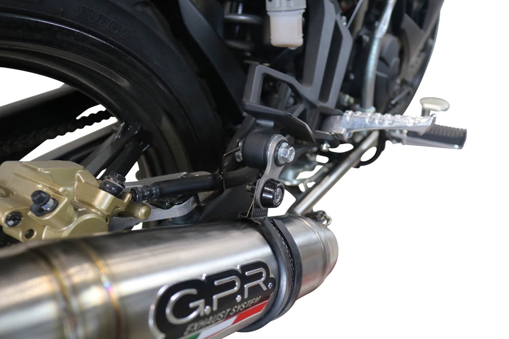 GPR exhaust compatible with  Yamaha Sniper 150 2021-2022, Deeptone Inox, Full system exhaust, including removable db killer 