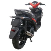 GPR exhaust compatible with  Yamaha Aerox 155 2021-2022, Deeptone Inox, Full system exhaust, including removable db killer 