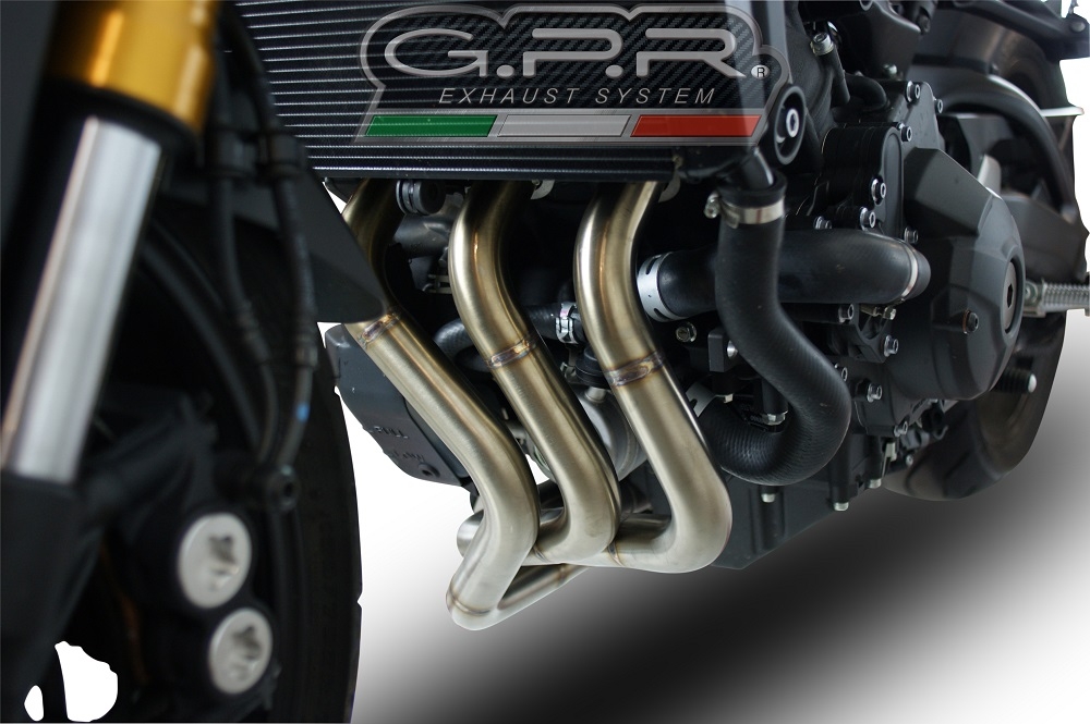 GPR exhaust compatible with  Yamaha FJ-09 Tracer 2017-2020, Gpe Ann. Poppy, Full system exhaust, including removable db killer 