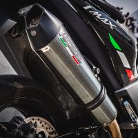 GPR exhaust compatible with  Yamaha T-Max 530 2012-2016, Gpe Ann. Poppy, Full system exhaust, including removable db killer 