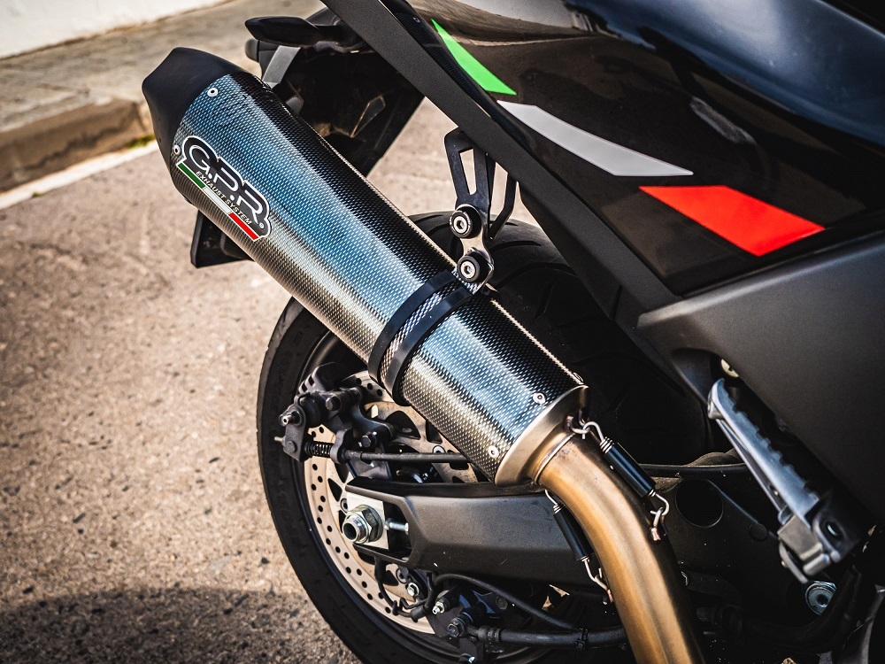 GPR exhaust compatible with  Yamaha T-Max 560 2020-2021, Gpe Ann. Poppy, Full system exhaust, including removable db killer 