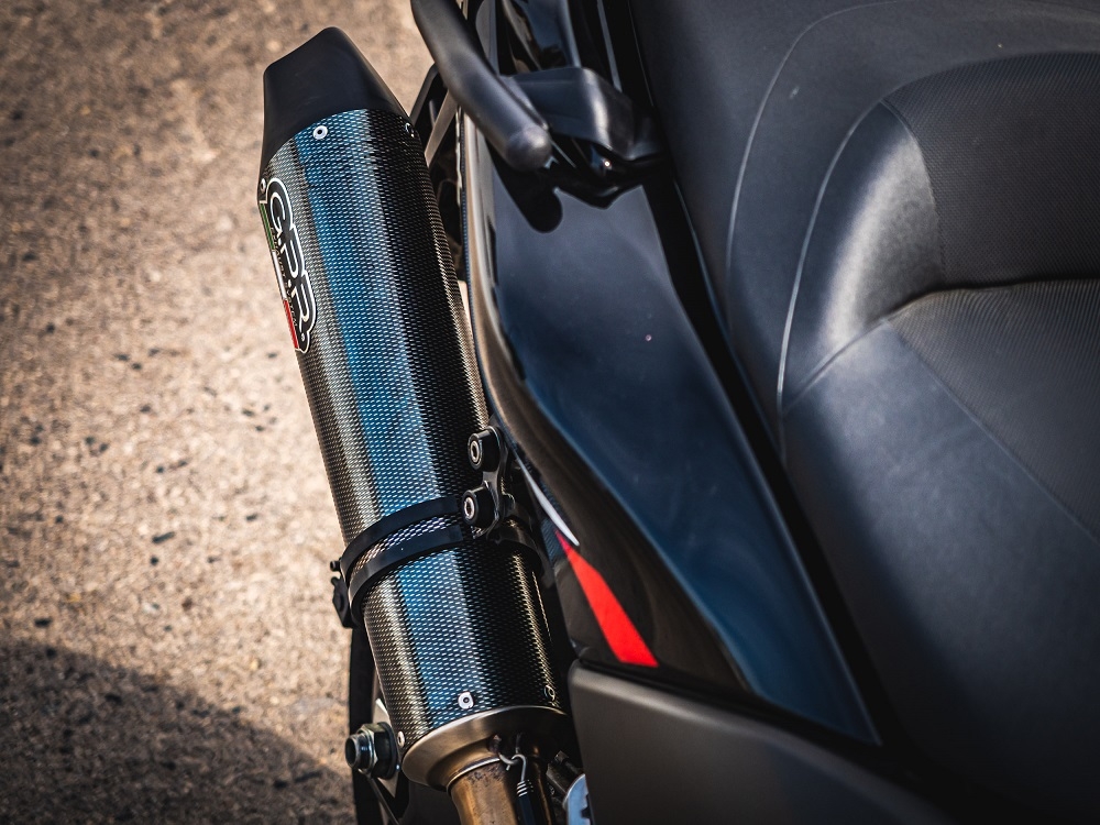 GPR exhaust compatible with  Yamaha T-Max 560 2020-2021, Gpe Ann. Poppy, Full system exhaust, including removable db killer 