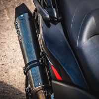 GPR exhaust compatible with  Yamaha T-Max 560 2020-2021, Gpe Ann. Poppy, Full system exhaust, including removable db killer 