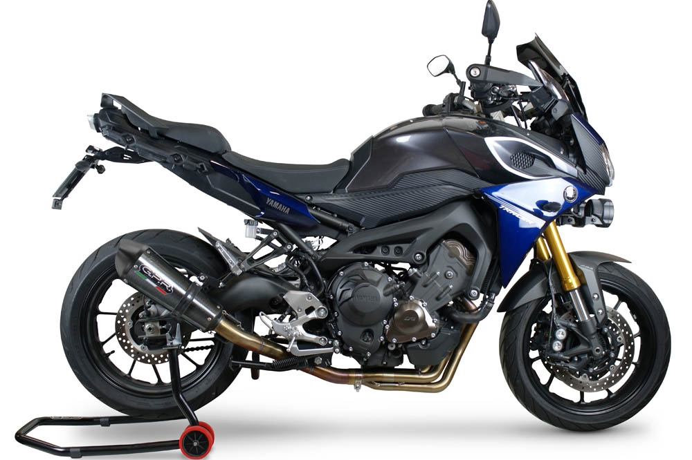 GPR exhaust compatible with  Yamaha FJ-09 Tracer 2017-2020, Gpe Ann. Poppy, Full system exhaust, including removable db killer 