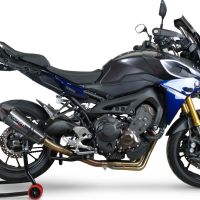 GPR exhaust compatible with  Yamaha FJ-09 Tracer 2017-2020, Gpe Ann. Poppy, Full system exhaust, including removable db killer 