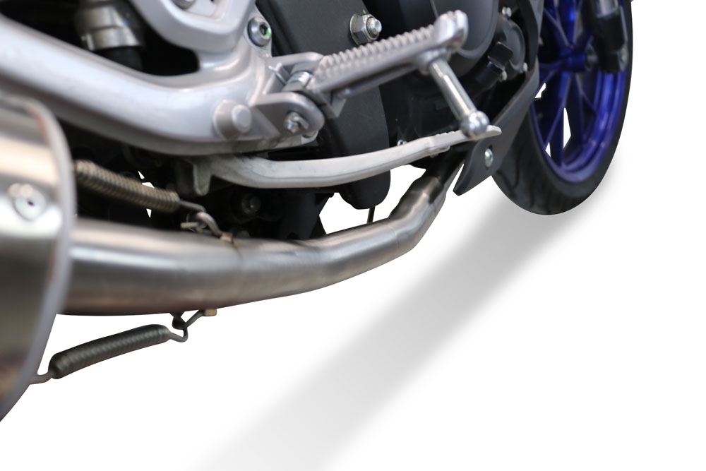 GPR exhaust compatible with  Yamaha Mt 125 2021-2024, Furore Poppy, Full system exhaust, including removable db killer 