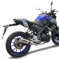 GPR exhaust compatible with  Yamaha Mt 125 2020-2020, M3 Inox , Full system exhaust, including removable db killer 