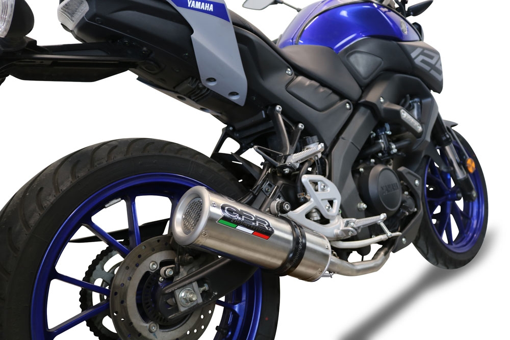 GPR exhaust compatible with  Yamaha Mt 125 2020-2020, M3 Inox , Full system exhaust, including removable db killer 