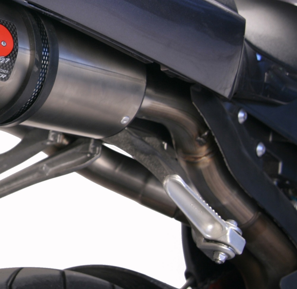 GPR exhaust compatible with  Yamaha YZF 1000 R1 2004-2006, Gpe Ann. Black titanium, Mid-full system exhaust including dual silencers, with removable db killer 